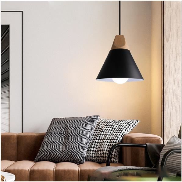 IDEGU Vintage Plafonnier Industriel En Métal Cage 25CM Suspensions Lustres Abat-Jour Géométrique Design Luminaire E27 Lampe De Plafond Pour Chambre Café Restaurent Entrée Couloir (Cercle Blanc