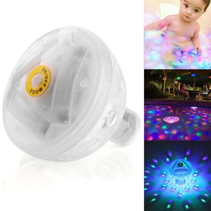 Underwater Disco Aqua Glow DEL Flottant Night Light Show étang piscine Spa Baignoire Lampes