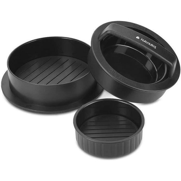 Presse à Hamburgers En Fonte Émaillée Victoria - Diamètre 16.5 Cm, Pour Smash Burgers Sur Grill Ou Poêle - 10