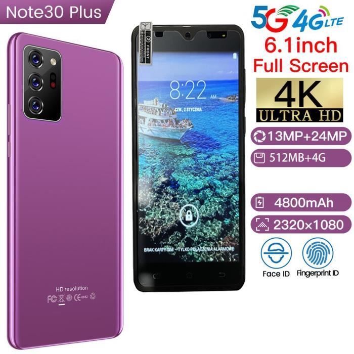 Smartphone Note30 Plus - MARQUE - Double SIM - Android - Violet