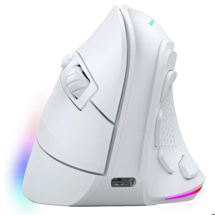Mars Gaming MM-SK Souris de jeu verticale ergonomique sans fil RVB Chroma 8400DPI Tri-Mode Gris - vue 5