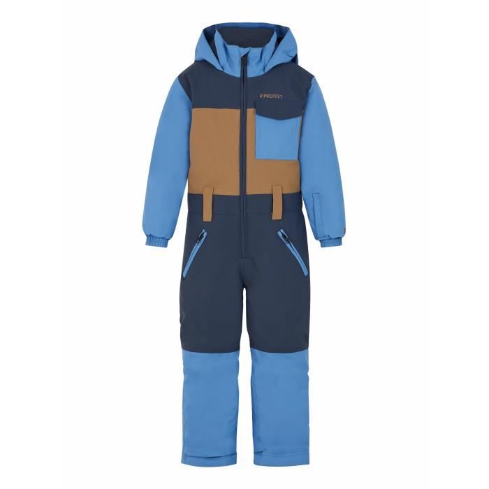 COMBINAISON DE SKI ENFANT SKI-P SUIT 500 BLEUE ET VERTE