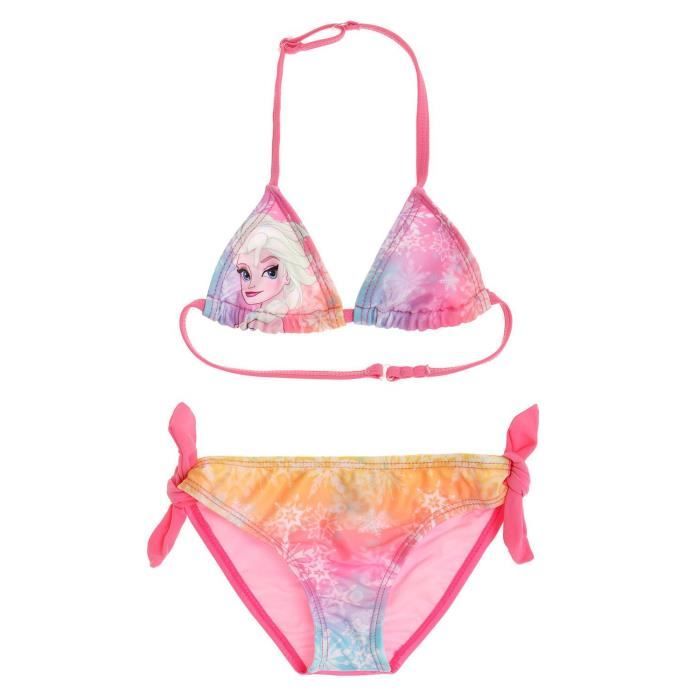 Maillot De Bain 2 Pièces Fille La Reine Des Neiges (Frozen) - Haut Et Bas, Modèle Enfant
