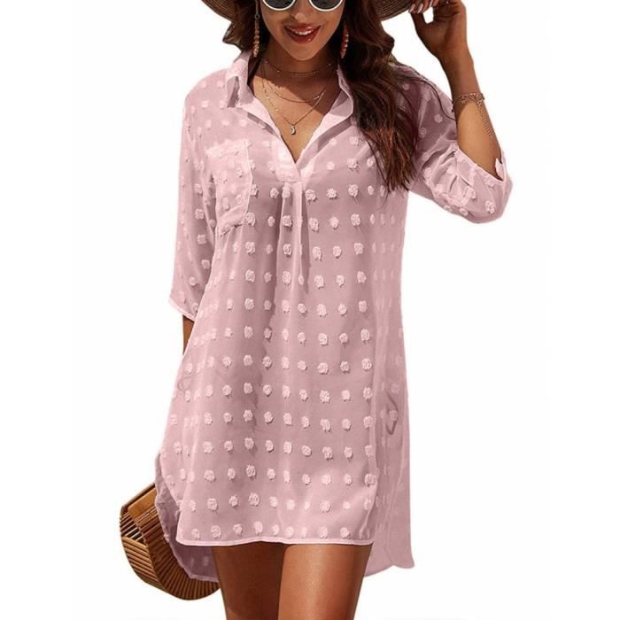 Robe De Plage Femme Crocheté - Tunique Pareo Manches Longues, Taille Unique, Cache Maillot Chic - 6