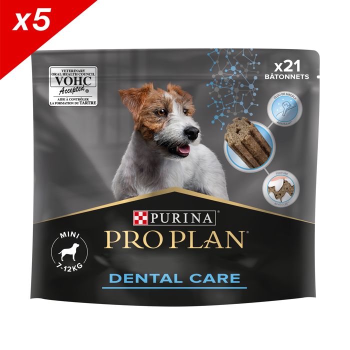Comparer les prix de Pro Plan Expert Care Nutrition Dental Care Snacks à mâcher - Friandises pour Petit chien - 5x345g