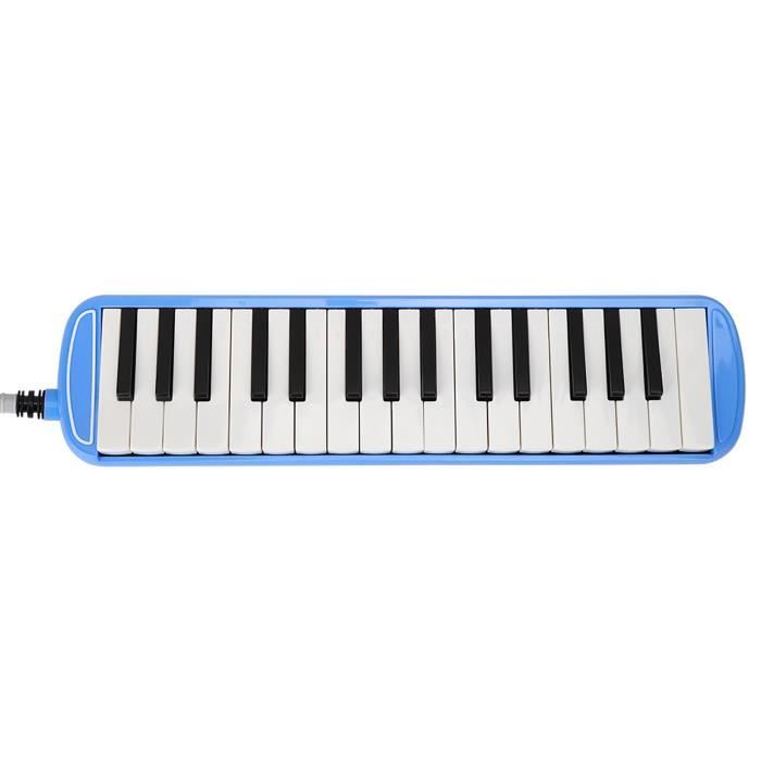 Mélodica 32 Touches Avec Tube Flexible - Instrument Vent/Piano - Sac Inclus (Rouge)