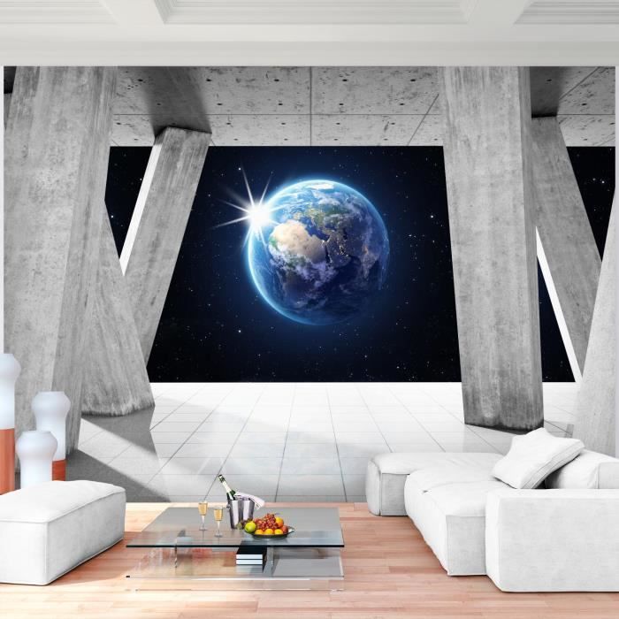Runa art Papier Peint Intissé Tapisserie Univers de la Terre 396x280 cm ...