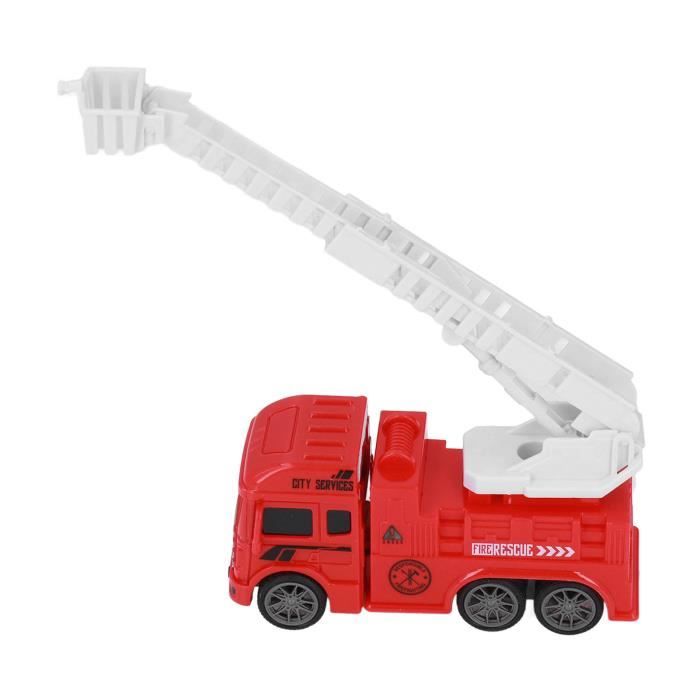 LAPONO 7 Pcs VéHicule De Pompiers Set Mini Sauvetage Camion Camion De Pompier Jouet Voiture Voiture De Pompier Pour Enfant Vo Am
