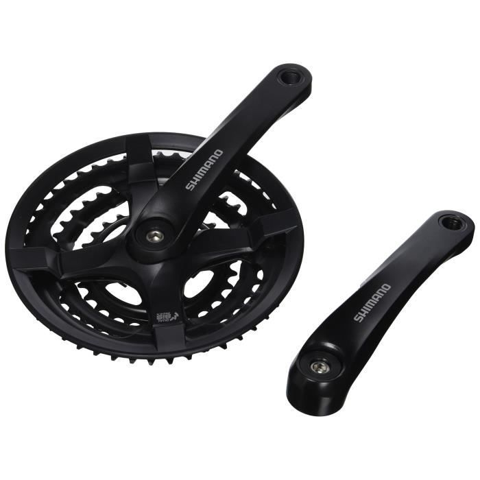 Shimano - Kit Pédalier 6550 + Boîtier Alu - Manivelle 170mm - Plateaux 48/38/28 Dents - Noir