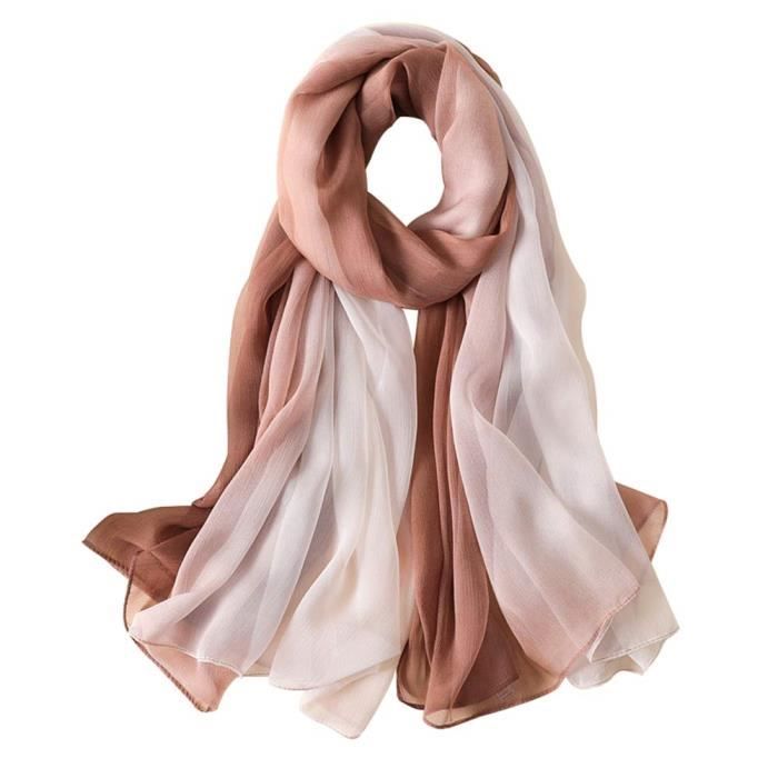 Écharpe de couleur unie unisexe pour homme et femme de printemps été et automne Écharpe de couleur unie unisexe pour homme et femme de printemps été et automne