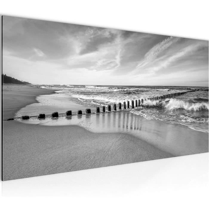 Tableau Sur Verre DEQORI 'Surfer-Bulli Sur La Plage' - Décoration Murale Moderne - Allemagne