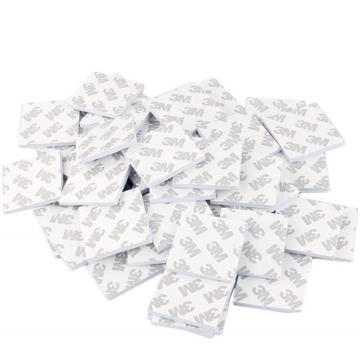 Traumarkeu Lot De 20 Feutres Adhésifs Extra Forts 3x10cm - Ruban Double Face Puissant Pour Maison, Bureau & Garage
