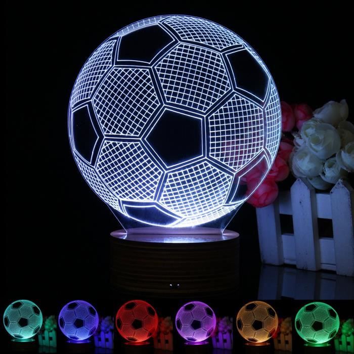Veilleuse LED à Thème LOSC Lille (football) - Neuf - Décoration Chambre Ou Bureau