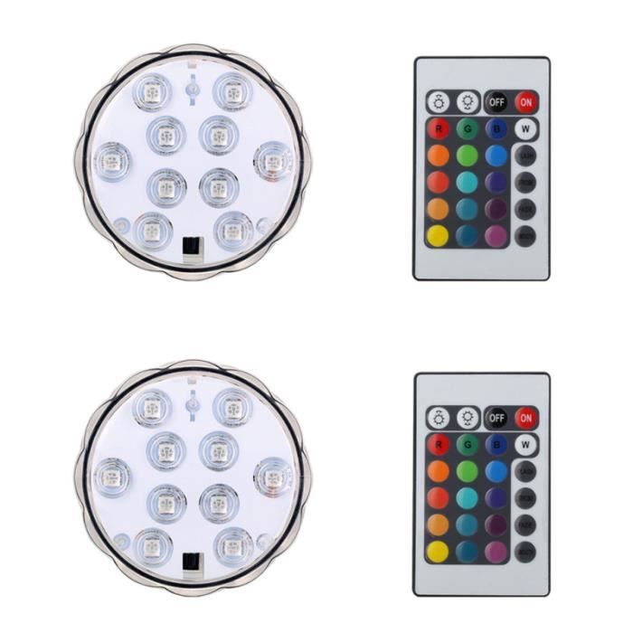 LED submersible sous-marine allume télécommande RVB piles étanche DE LED submersible sous-marine allume télécommande RVB piles étanche DE