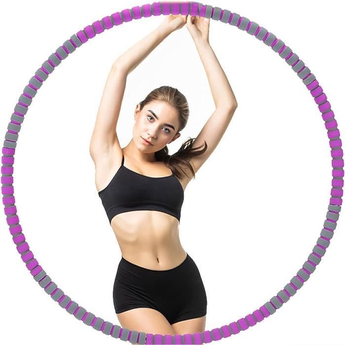 Hula Hoop Fitness Adulte Avec Mousse - Diamètre 80 Ou 90 Cm, Démontable, Pour Muscler Abdos