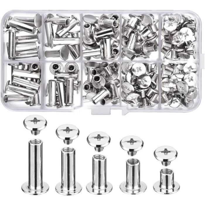 Kit 80 Vis Et Clips Carrosserie Auto - Écrous En U, Disques, Rivets - Pour Pare-chocs, Garde-boue, Plaques