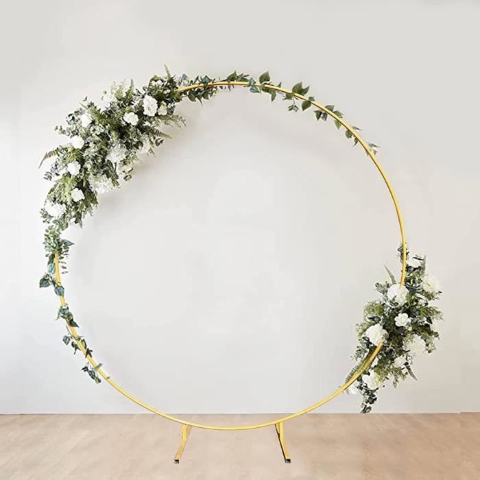 Arche De Mariage Dorée 2,2 M – Support Métal Pour Cérémonie, Anniversaire, Déco événement – À Monter