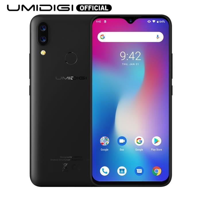 UMIDIGI Power Smartphone 4G 4 64Go Android 9 0 6 3 Écran
