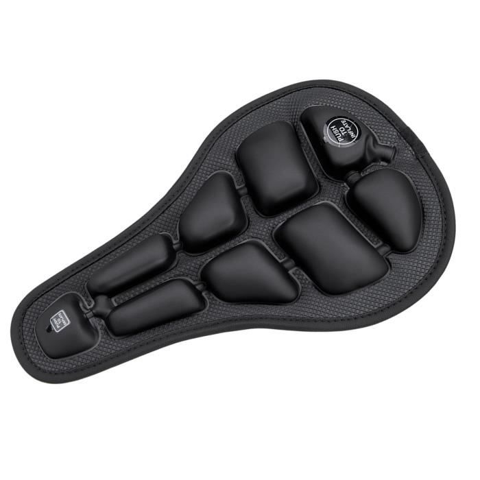Housse De Selle Large Pour Vélo D'appartement – Coussin Gel/mousse Confortable, Noir