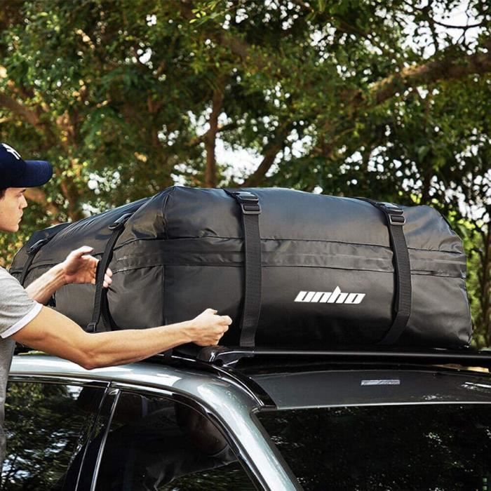 UNHO Sac de Toit Voiture Coffre de Toit Voiture Rigide pour Voyage Convient à Tous les Véhicules