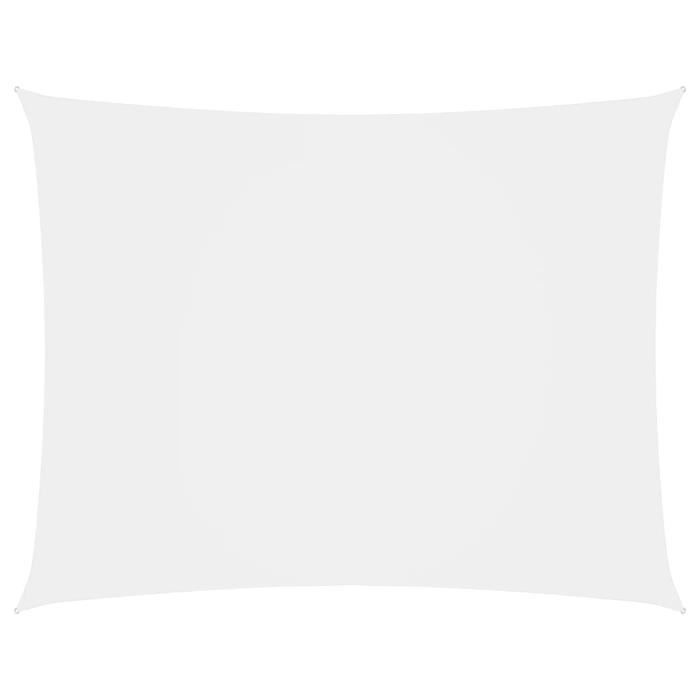 Voile D'ombrage Rectangulaire 2x3m En Tissu Oxford Vert Foncé - Protection Solaire Et Anti-UV Pour Terrasse, Jardin, Balcon - Avec Cordes Et Fixations Inox