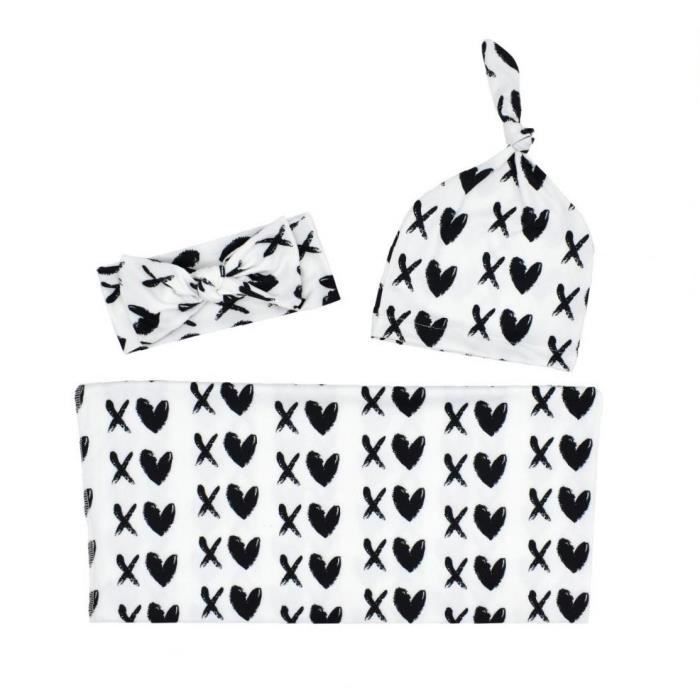 Baby Swaddle Couverture Nouveau Nable Nouvelle Clouverture D Environ D Environ D Elanche De Pnf Pige Pnf Pour Bebe 3pcs Noir Blanc Cdiscount Puericulture Eveil Bebe