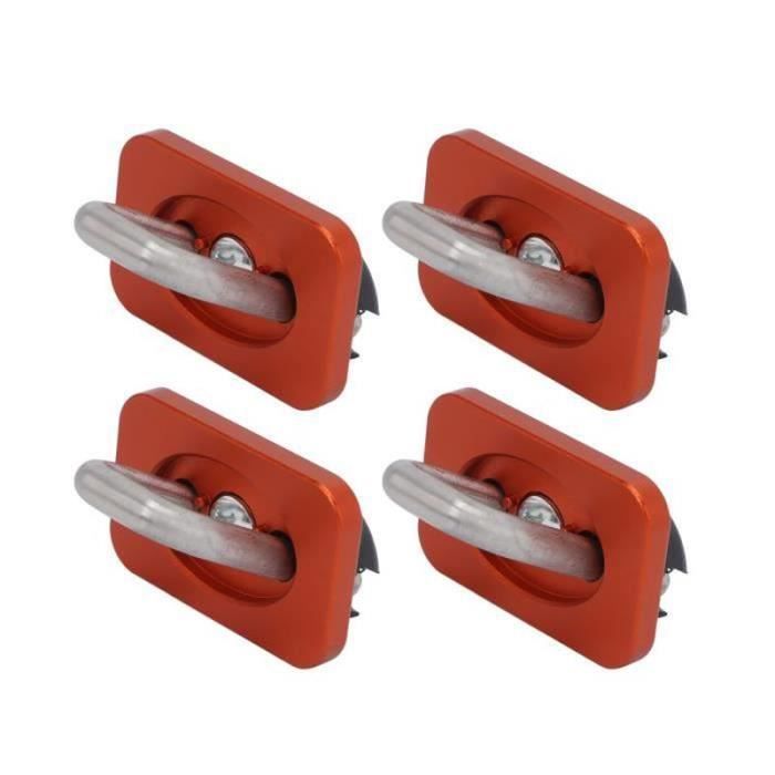 Lot De 4 Anneaux En D Encastrés Acier Inoxydable 304 - Ancrages Robuste Pour Bateaux, Remorques Et Camions