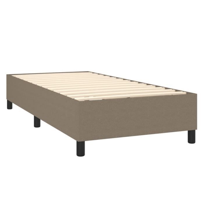 Sommier - ZERODIS - AB3120826 - Taupe - 90x190 cm - Tissu 100% polyester