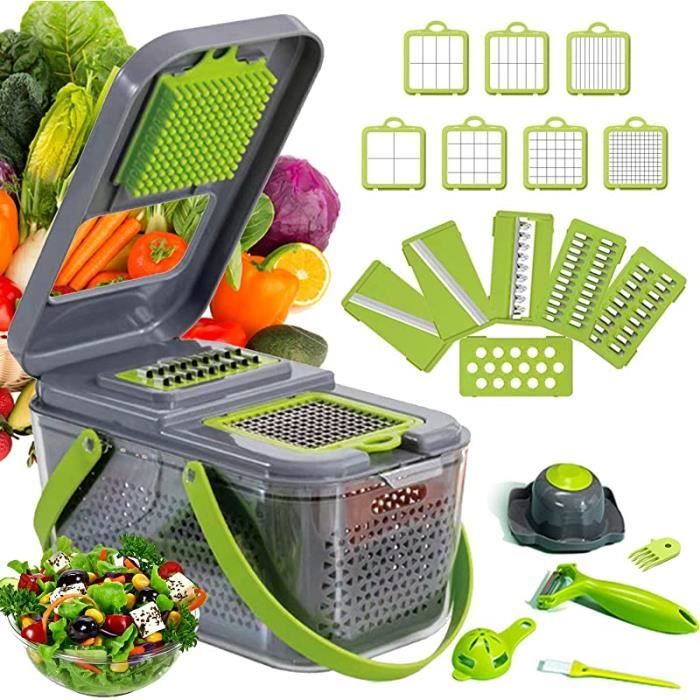 Hachoir à Légumes Multifonction – Trancheuse En Acier Inoxydable Avec Base Antidérapante, Pour Tomates, Oignons, Etc.