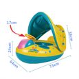 Bouée gonflable pour bébé avec parasol-1