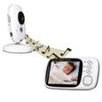 Bébé Moniteur, Baby Monitor 3.2" Écran LCD Couleur 2.4 GHz Vidéo Numérique Babyphone Sécurité pour Baby + Surveillance de la Temp-1