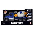 Camion toupie à friction 35cm - Ferry - Bleu - Jouet pour enfant avec son et lumière-1