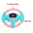 LAM-Outil de volant de voiture Volant de Copilote avec Musique Jouet Intelligent Éducatif pour Bébé Enfants (Rose Bleu)-1