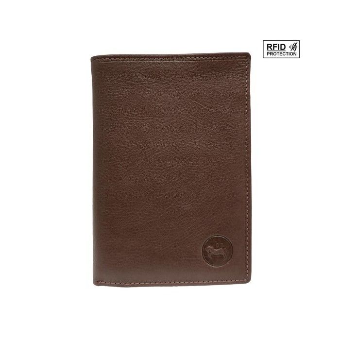 Timberland Portefeuille de sécurité RFID en cuir véritable pour homme