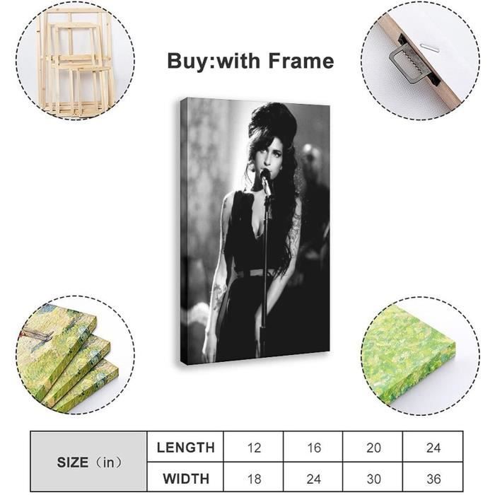 Pop Singer Amy Winehouse 13 Poster Sur Toile Pour Décoration De Chambre À  Coucher Motif Paysage Sportif 30 X 45 Cm[u32412] - Cdiscount Maison