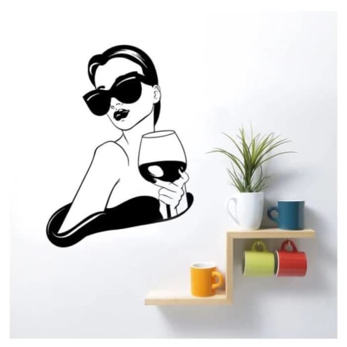 Décoration Murale Oeil Violet Papillon Muraux Belles Filles Slogan Stickers DIY Amovible Vinyle Stickers Peler et Coller Murale Art pour Chambre Salon Bureau Salle de Bain