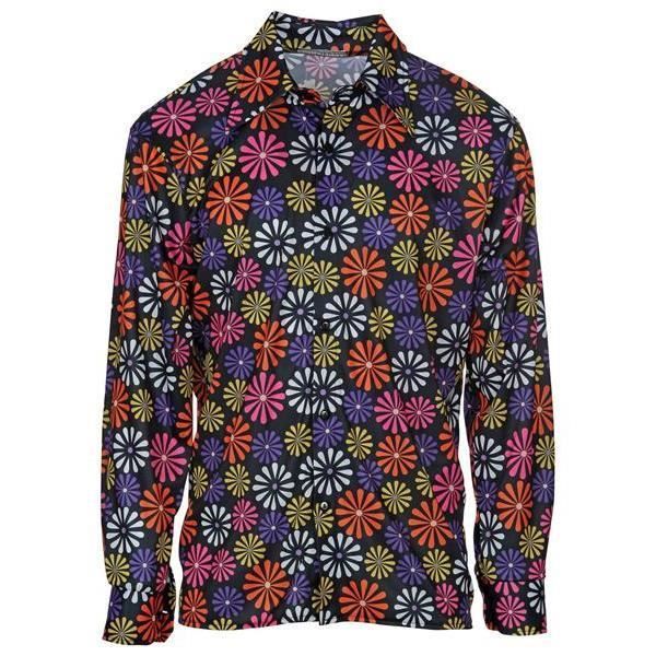 Chemise fleurie ann es 70 WIDMANN Homme Baba cool Hippie