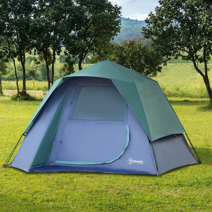 Outsunny Tente pop up tente de camping familiale 3 pers. tente