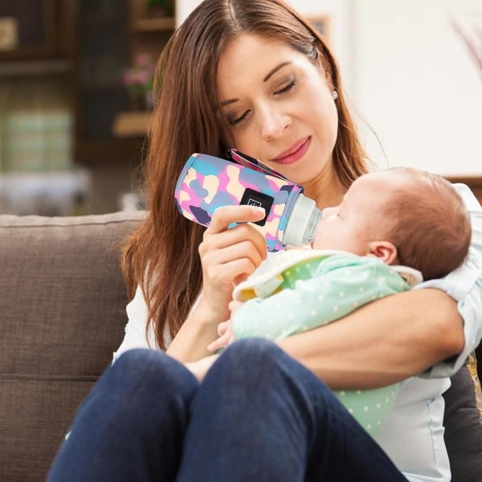 Réchauffement Lait Maternel Réchauffeur De Biberon Portable 6000mAh - Chauffage Rapide Et Maintien Au Chaud 48h Contrôle Température Intelligent