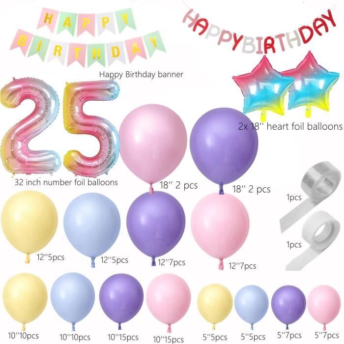 10 pièces joyeux anniversaire gâteau paillettes cuivre accessoire décoration alternative belle