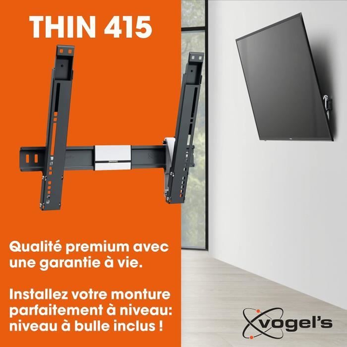 Thin 505 Support Mural Tv Fixe Pour Écrans 40-65 Pouces (102-165 Cm) -  Poids Max. 40 Kg Et Jusqu'À Vesa 600X400