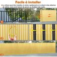 LZQ Brise Vue PVC Clôture avec attache-câbles pour jardin terrasse balcon, Résistant aux intempéries - 160 x 300 cm, Couleur bambou-2