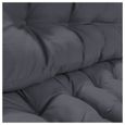 Coussins pour canapé palette TERRE JARDIN - Gris - Assise et dossier - 120 x 80 cm - Épaisseur entre 12 et 15 cm-2