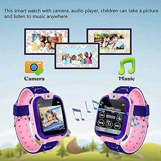 Hangang Smartwatch Enfants etanche avec 7 Jeux Musique Camera Reveil Montre Connectee Enfant pour 3 12 Ans Filles Cdiscount Telephonie