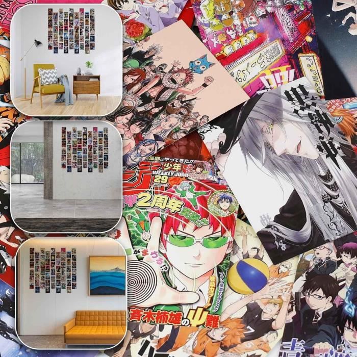 Décoration Manga, 54Pcs Affiche De Style Dessin Animé De Mode Anime, Idéal  Pour La Collection, Papier Peint Manga Pour Décor[u4312] - Cdiscount Maison