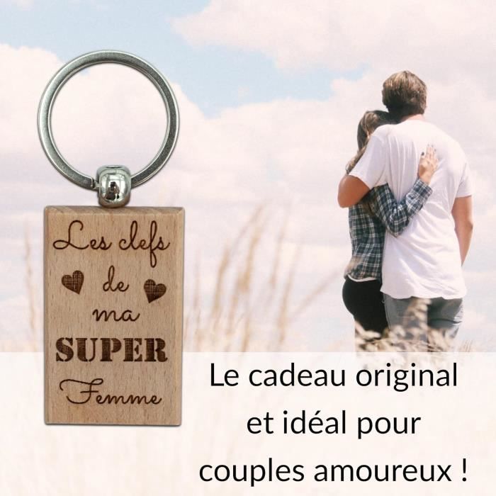 Porte Clés Couple Femme Amour - Cadeau Femme Et Mari Porte Clefs ...