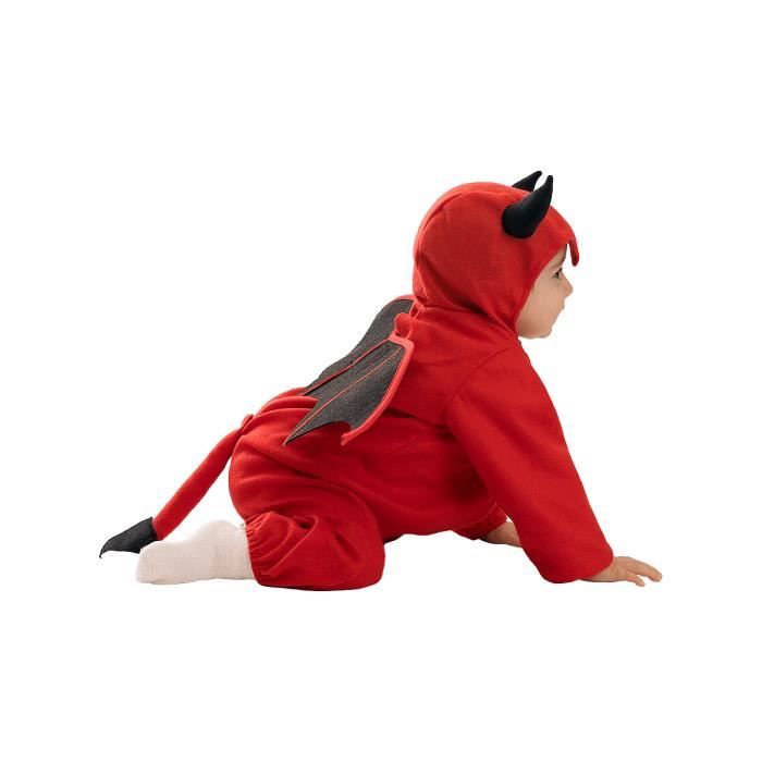 Funidelia – Déguisement Araignée Pour Bébé 12-24 Mois – Combinaison Avec Pieds Et Bonnet – Noir – Halloween Et Carnaval
