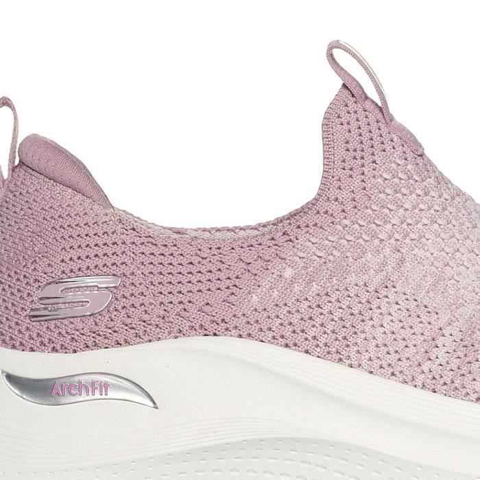 Chaussures Femme SKECHERS Arch Fit 2.0 Talon Plat Lacets Rose Rose Cdiscount Chaussures