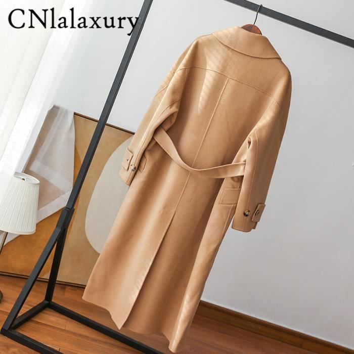 Manteau cintré camel femme deals