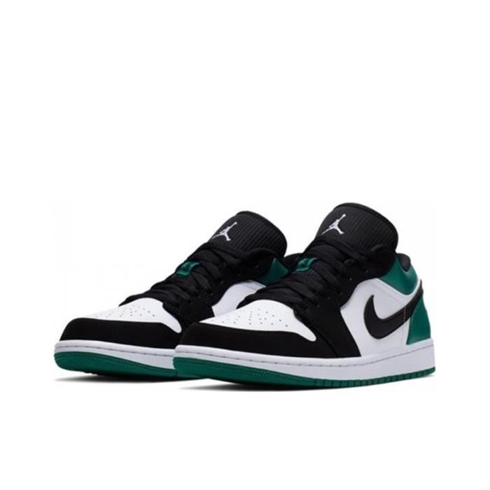 Jordan 1 Low White Black Mystic Green Cdiscount Sport